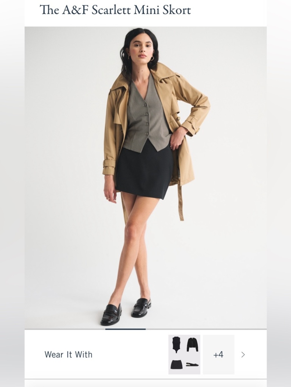 Abercrombie Women's Black Mini Skirt
